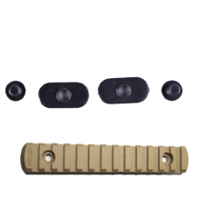 m-lok rail pieces 13 slot polymer tan