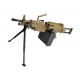 A&K / Cybergun FN Licensed M249 SAW Machine Gun w/ Metal Receiver (Model: Para / Dark Earth)