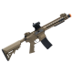 Matrix / S&T Sportsline M4 RIS Airsoft AEG Rifle w/ G3 Micro-Switch Gearbox (Model: Dark Earth Keymod 10" w/ Suppressor)