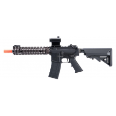GHK Colt Licensed M4A1 SOPMOD Block 2 Gas Blowback Airsoft Rifle w/ EMG Daniel Defense RISII Rail by Cybergun (Length: 10.3" Mk18 MOD.1)