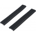 Bolt Airsoft 2pc Semi-Rigid Rubber Picatinny Rail Cover (Tan/Black)
