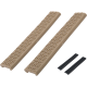 Bolt Airsoft 2pc Semi-Rigid Rubber Picatinny Rail Cover (Tan/Black)