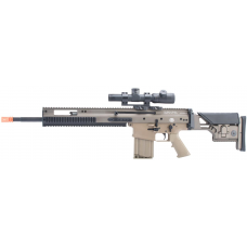 Cybergun FN Herstal Licensed SCAR-H Airsoft AEG Rifle by ARES (Model: TPR / Black, TAN)