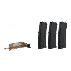 Alpha Parts Systema PTW M4 120rd Magazine (3-Pack w/ Loader)