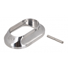 Airsoft Masterpiece Hugh Infinity Aluminum Magwell Grip for TM Hi-Capa (Silver)
